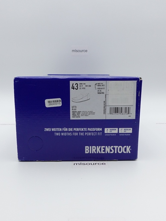NEW Men\'s Birkenstock Utti Suede Loafers 1026153 Black main image 4
